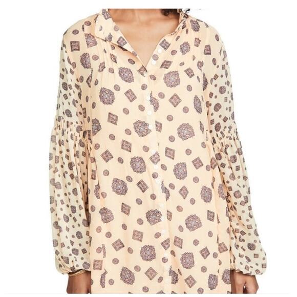 Free People Turn turn Tea Combo Sheer mini Dress‎ Size M - Picture 12 of 12